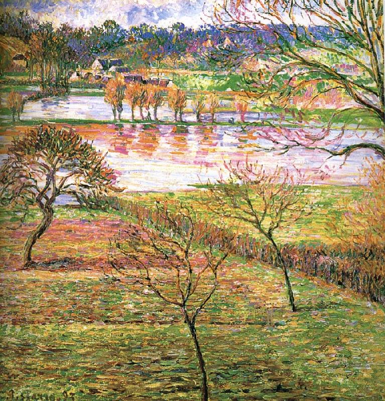 Camille Pissarro Flooding France oil painting art